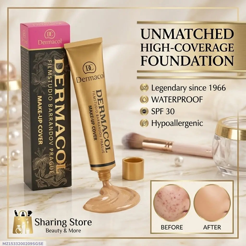 Dermacol Make-Up Cover Foundation – Full Coverage Waterproof SPF 30