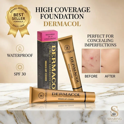 Dermacol Make-Up Cover Foundation – Full Coverage Waterproof SPF 30