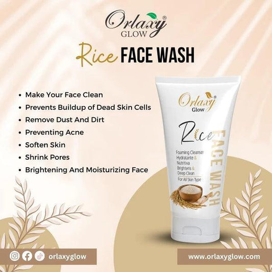 Rice Face Wash for Glowing Skin All Skin Types