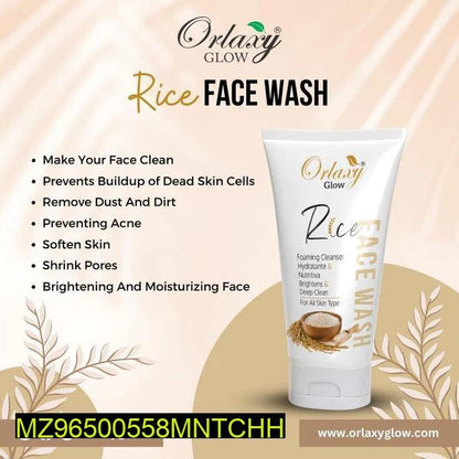 Rice Face Wash for Glowing Skin All Skin Types